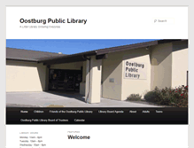 Tablet Screenshot of oostburglibrary.org
